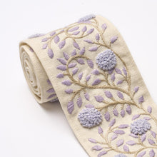 Load image into Gallery viewer, Schumacher Ashoka Tape Trim 76297/ Lilac &amp; Cream