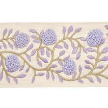 Load image into Gallery viewer, Schumacher Ashoka Tape Trim 76297/ Lilac &amp; Cream