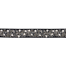 Load image into Gallery viewer, Schumacher Ashoka Tape Trim 76298 / Black &amp; Cream