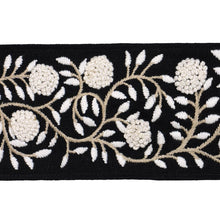 Load image into Gallery viewer, Schumacher Ashoka Tape Trim 76298 / Black &amp; Cream