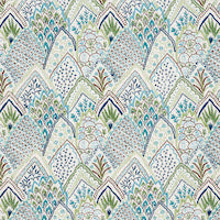 Load image into Gallery viewer, Set of Two Made to Order Schumacher Albizia Embroidery Side Drapery Panels