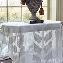Load image into Gallery viewer, Schumacher Adia Sheer Fabric 76501 Quartz