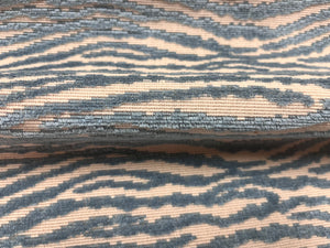 1.9 Yard Cowtan & Tour Sargasso Blue Abstract Cut Velvet Upholstery Fabric