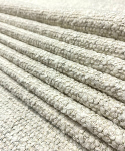 Designer Water Stain Resistant Cream Gray MCM Mid Century Modern Tweed Boucle Upholstery Fabric STA 5098