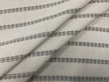 Load image into Gallery viewer, Remnant 0.9 Yard Thibaut Oak Creek Stripe Glacier Indoor Outdoor Upholstery Fabric