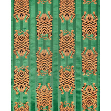 Load image into Gallery viewer, SCHUMACHER JOKHANG TIGER VELVET FABRIC 77233 / GREEN