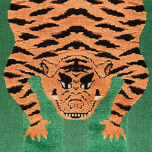 Load image into Gallery viewer, SCHUMACHER JOKHANG TIGER VELVET FABRIC 77233 / GREEN