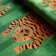 Load image into Gallery viewer, SCHUMACHER JOKHANG TIGER VELVET FABRIC 77233 / GREEN
