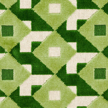 Load image into Gallery viewer, SCHUMACHER DAZZLE SHIP VELVET FABRIC 77244 VERDANT