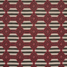 Load image into Gallery viewer, Schumacher Manta Performance Fabric 77444 / Red &amp; Black