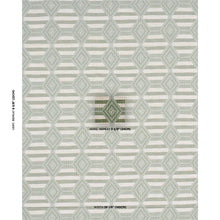 Load image into Gallery viewer, Schumacher Manta Performance Fabric 77445 / Green &amp; Mineral