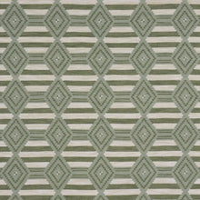 Load image into Gallery viewer, Schumacher Manta Performance Fabric 77445 / Green &amp; Mineral