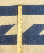 Load image into Gallery viewer, 1.5 Yard Telluride Beige Navy Blue Stripe Geometric Wool Upholstery Fabric STA 5150