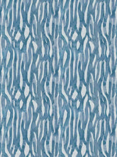 Load image into Gallery viewer, Cotton Navy Blue Aqua Taupe Upholstery Drapery Fabric FB