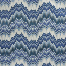 Load image into Gallery viewer, SCHUMACHER BEZIQUE FLAMESTITCH VELVET FABRIC 78792 / LAPIS