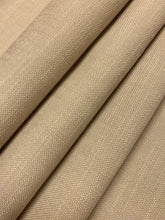 Load image into Gallery viewer, 1.5 Yard Designer Indoor Outdoor Faux Linen Taupe Neutral Upholstery Fabric WHS 4650