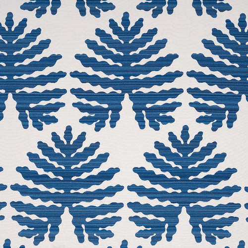 Schumacher Palma Sola Indoor/Outdoor Fabric 79180 / Navy