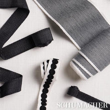 Load image into Gallery viewer, Schumacher Sandpiper Tape Wide Trim 79386 / Carbon