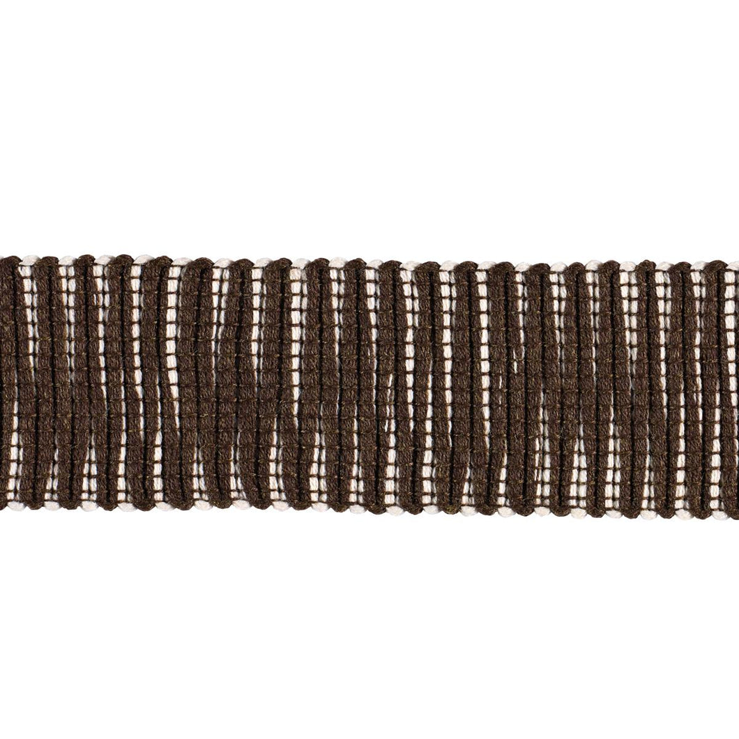 Schumacher Pierce Tape Indoor/Outdoor Trim 79418 / Brown