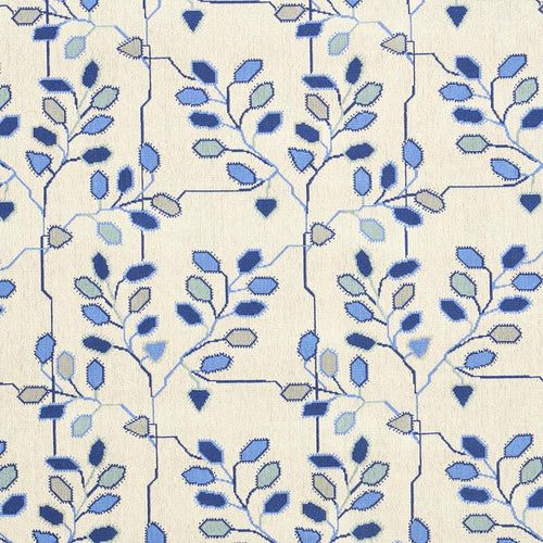 Schumacher Tumble Weed Épinglé Fabric 79510 / Delft Blue