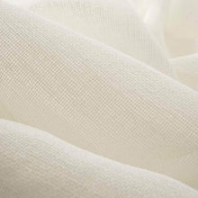 Load image into Gallery viewer, 116” Wide Semi Sheer Milky White Open Weave Drapery Fabric FB