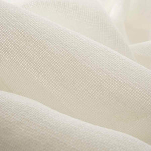 116” Wide Semi Sheer Milky White Open Weave Drapery Fabric FB