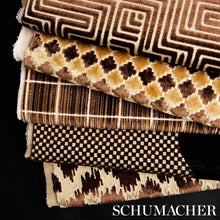 Load image into Gallery viewer, Schumacher Corneille Velvet Fabric 79633 Mocha