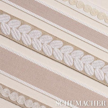Load image into Gallery viewer, Schumacher Berkeley Tape Narrow Trim 79914 / Ivory On Natural