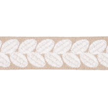 Load image into Gallery viewer, Schumacher Berkeley Tape Narrow Trim 79914 / Ivory On Natural