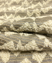 Load image into Gallery viewer, Black Edition Samar Tungsten Textured Boucle Weave Taupe Grey Cream Geometric Upholstery Fabric STA 5123