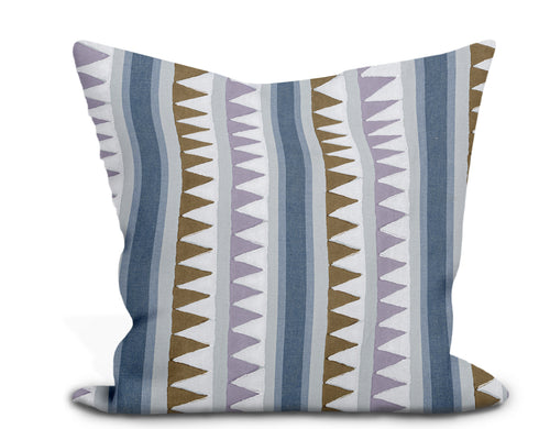 Botanical Thibaut Willow Tree Lavender Throw Pillow Cover