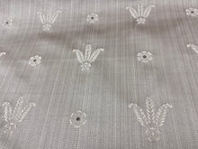 Load image into Gallery viewer, Vintage Taupe Stripe French Country Damask Upholstery Drapery Fabric