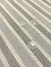 Load image into Gallery viewer, Perennials Piccadilly Stripe Rhino 
Grey Indoor Outdoor Upholstery Fabric STA 5051