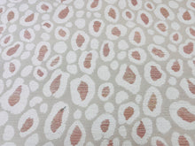 Load image into Gallery viewer, Remnant Thibaut Kenzo Clay Ivory Coral Animal Pattern Cheetah Indoor Outdoor Upholstery Fabric