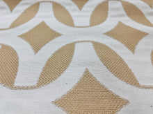Load image into Gallery viewer, Robert Allen Tag Along Amber Beige Geometric Stain Resistant Upholstery Fabric
