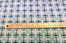 Load image into Gallery viewer, NOBILIS BISTRO 70 Water Stain Resistant Indoor Outdoor Turquoise Blue Green Black Off White Geometric Upholstery Fabric 10827.7