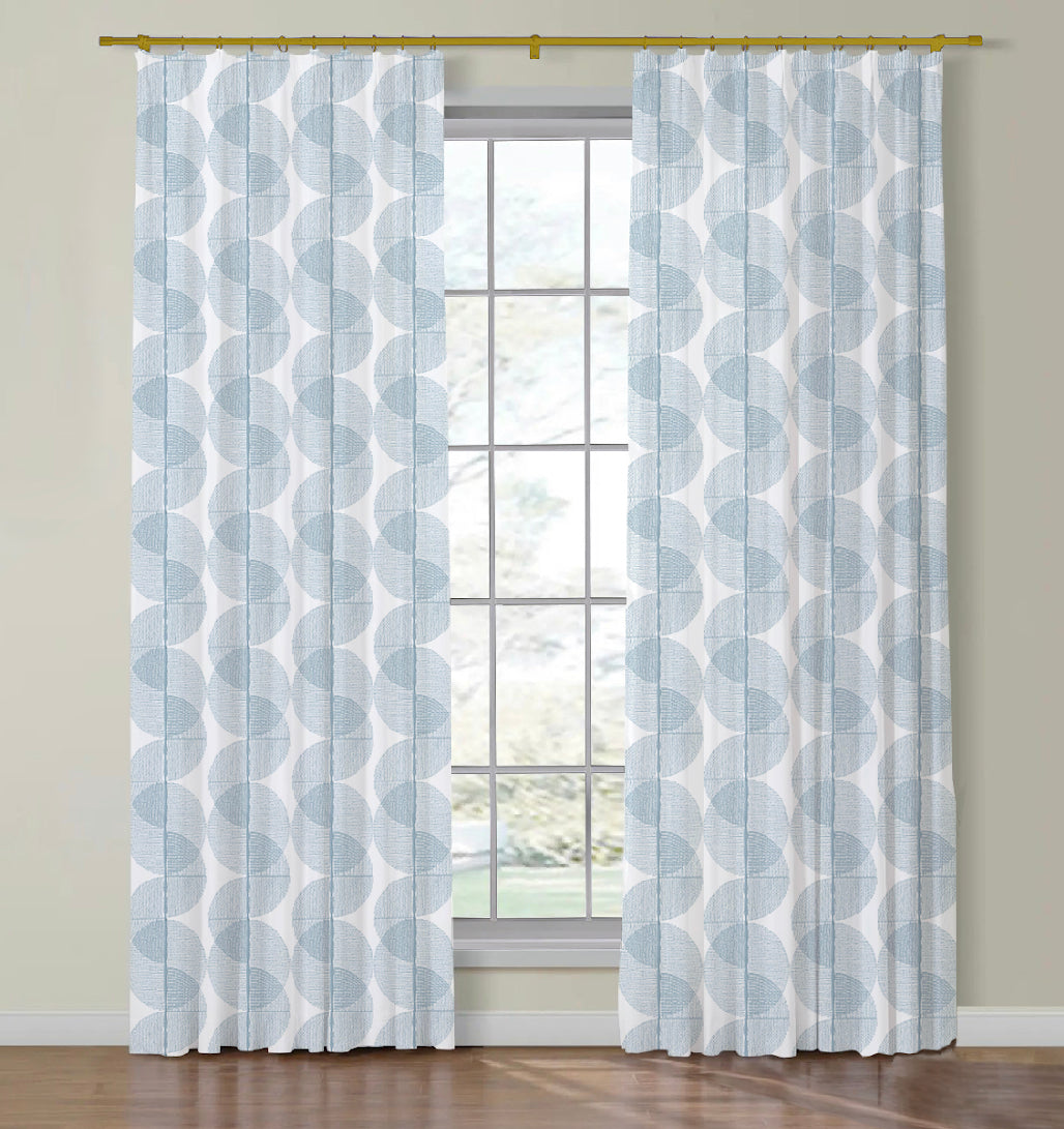 Thibaut Cyclone Embroidery Side Drapery Panels