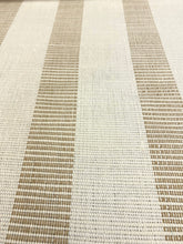 Load image into Gallery viewer, Designer Water &amp; Stain Resistant Cream Taupe Stripe Home Decor Fabric WHS 5071