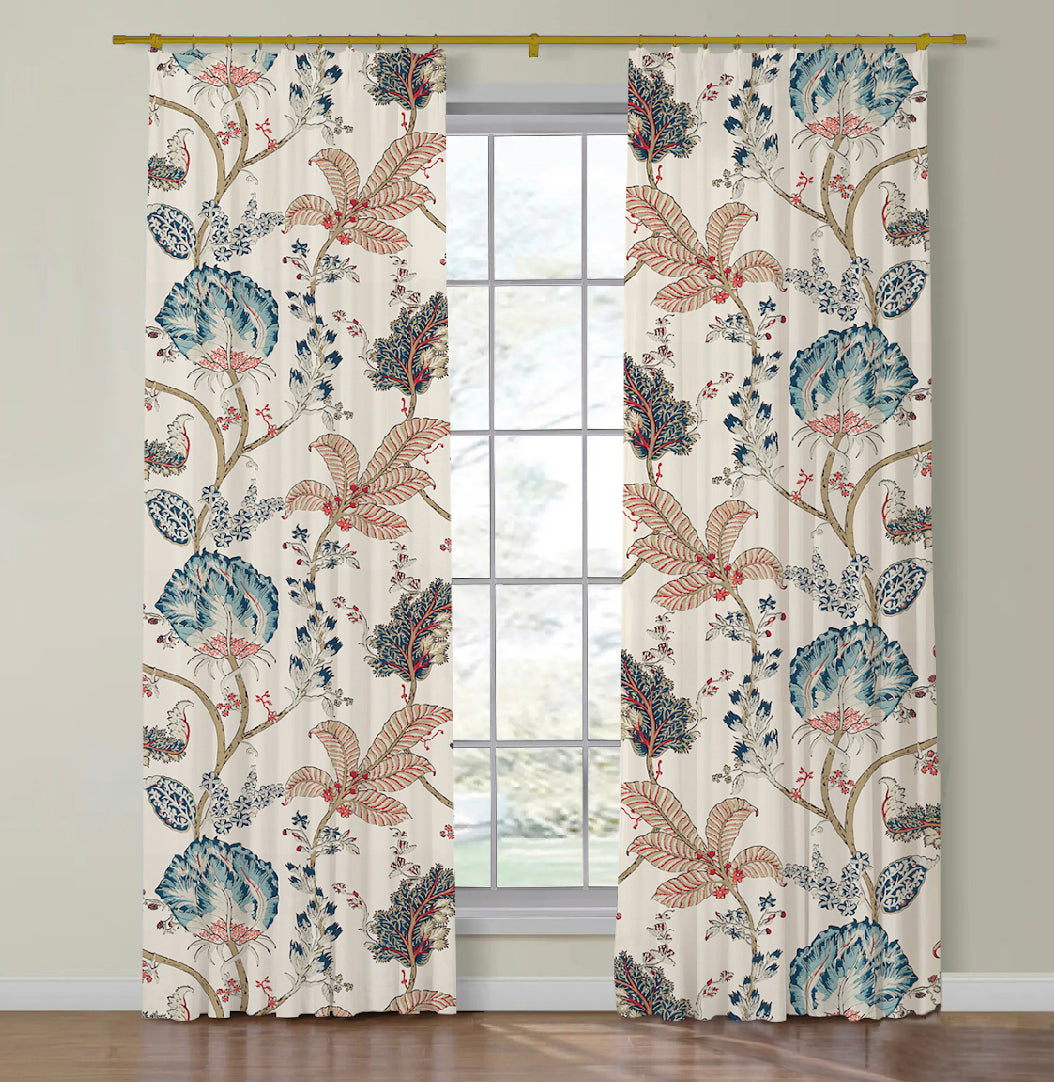 Thibaut Kalamkari Side Drapery Panels