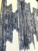 Load image into Gallery viewer, Perennials Ink Blot After Midnight Navy Blue Indoor Outdoor Upholstery Fabric WHS-5002