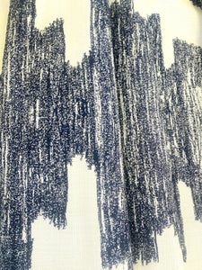 Perennials Ink Blot After Midnight Navy Blue Indoor Outdoor Upholstery Fabric WHS-5002