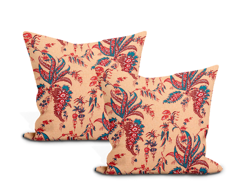 schumacher apolline botanical pillow cover