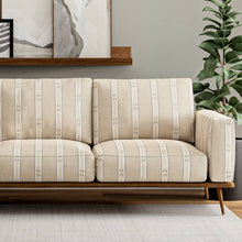 Load image into Gallery viewer, Heavy Duty Beige Cream Grey Brown Ethnic Geometric Upholstery Fabric