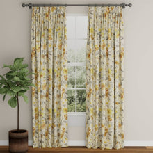 Load image into Gallery viewer, Heavy Duty Fade Resistant Cream Mustard Brown Red Grey Floral Upholstery Fabric