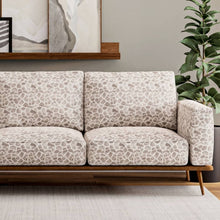 Load image into Gallery viewer, Heavy Duty Off White Grey Giraffe Microfiber Animal Pattern Upholstery Fabric