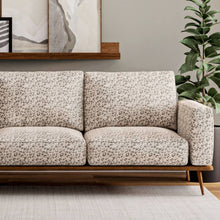 Load image into Gallery viewer, Heavy Duty Beige Grey Cheetah Animal Pattern Upholstery Fabric
