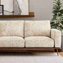 Load image into Gallery viewer, Heavy Duty Cream Mustard Taupe Animal Pattern Upholstery Fabric