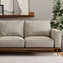 Load image into Gallery viewer, Heavy Duty Cream Grey Abstract Chenille Animal Pattern Upholstery Fabric