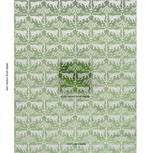 Load image into Gallery viewer, Schumacher Woodland Leopard Velvet Fabric 80084 Emerald