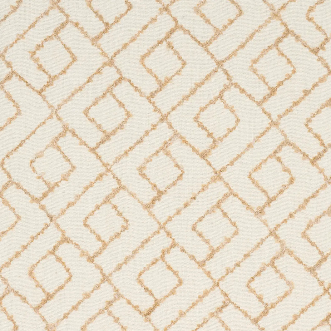 Schumacher Durant Embroidery Fabric 80132 / Ochre
